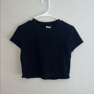 Divided Classic Black Crop Top